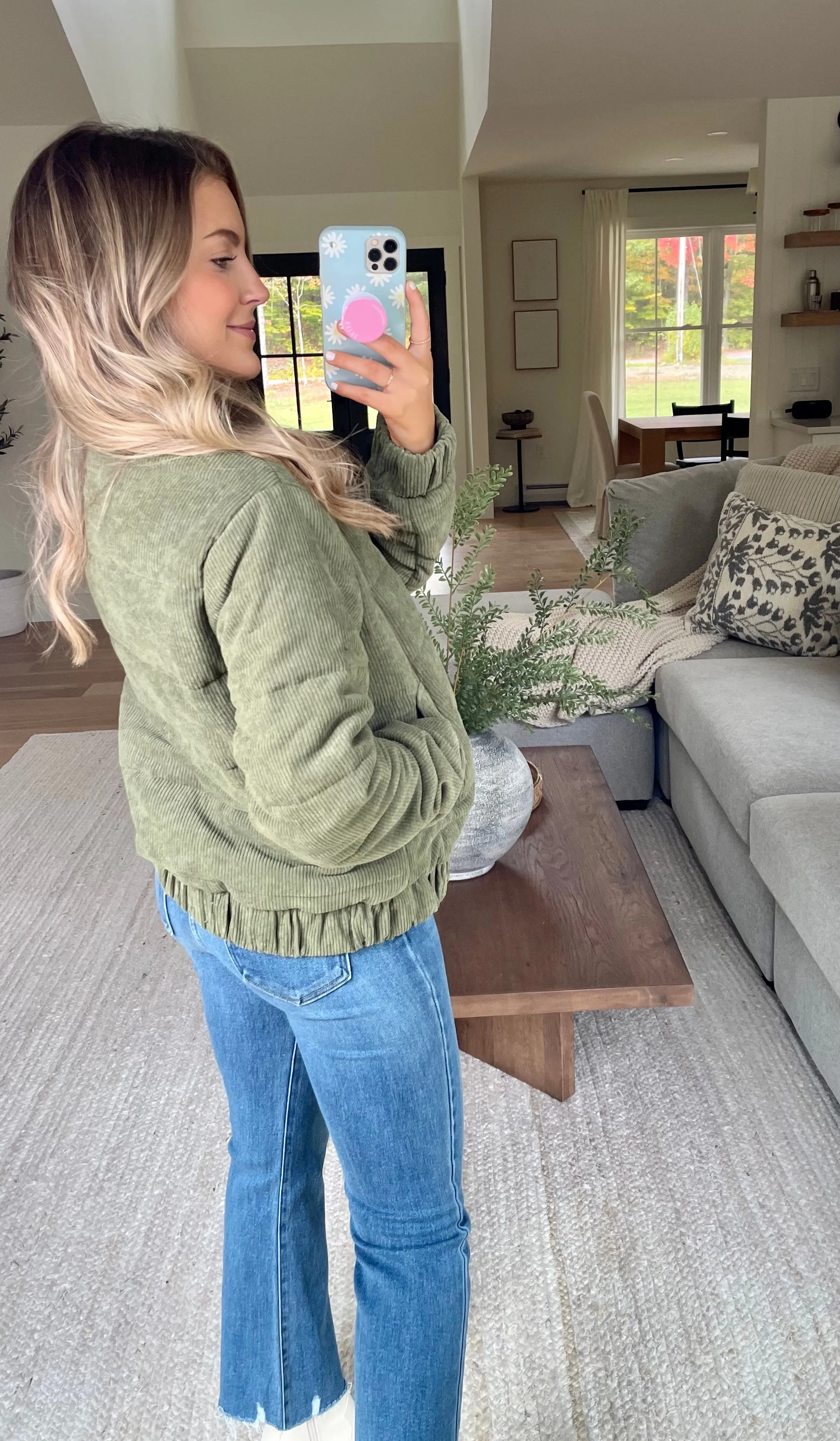 Corded Puffer // Olive