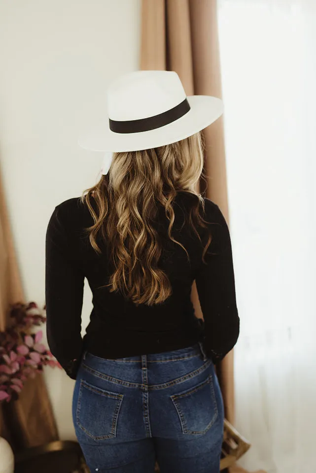 Crochet Lace Button Top