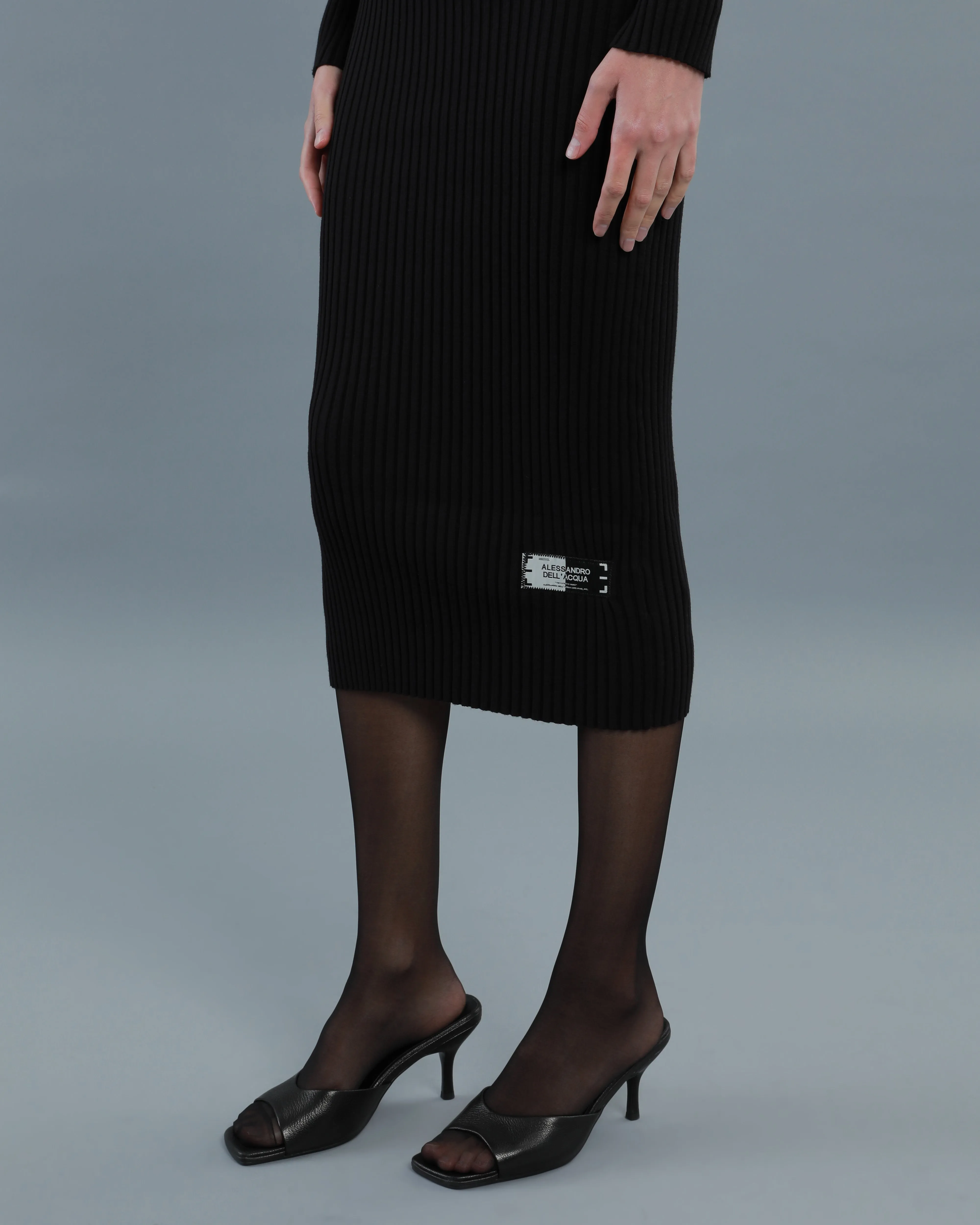 Cut-Out Knitted Dress
