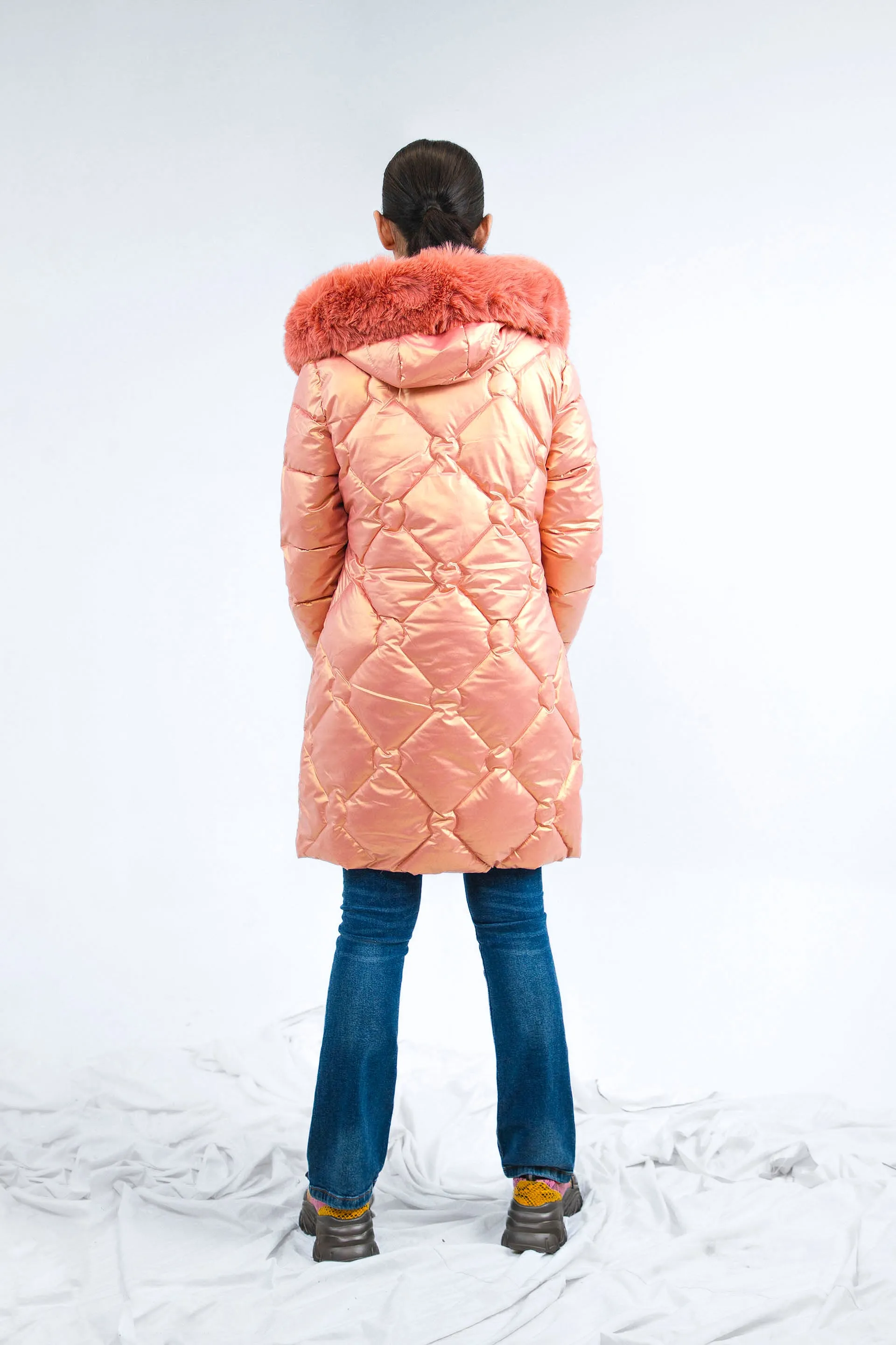 Hooded Puffer Pink