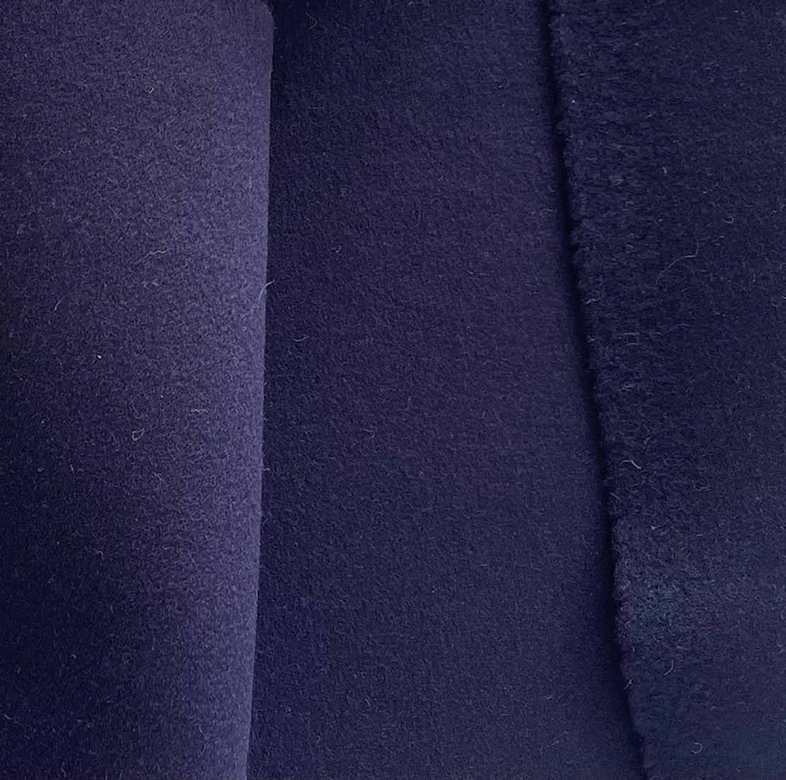 Lori Piana Indigo Thistle Double-Faced Cashmere Blend Coating (Made in Italy)