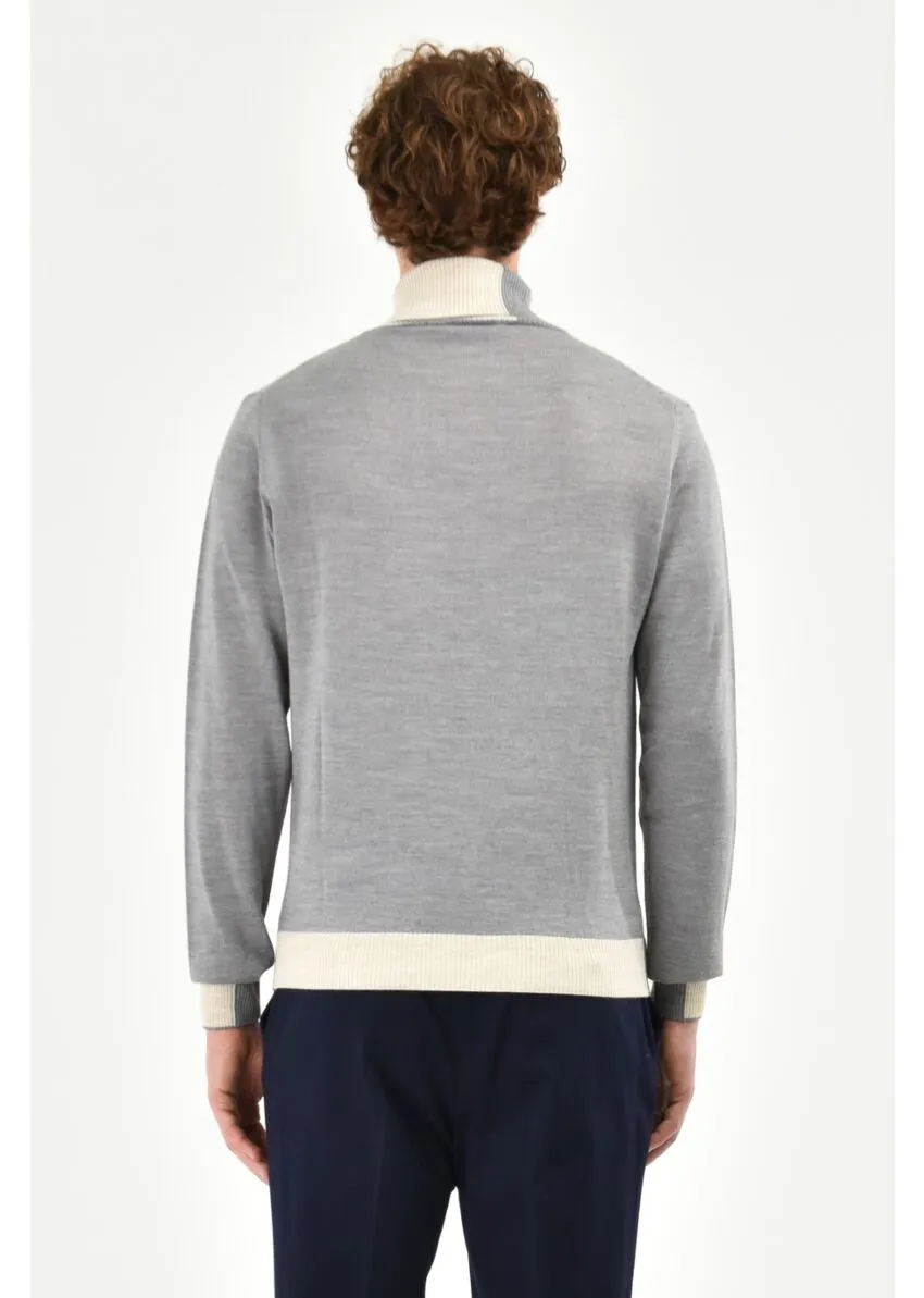 Merino Raglan Mockneck Sweater