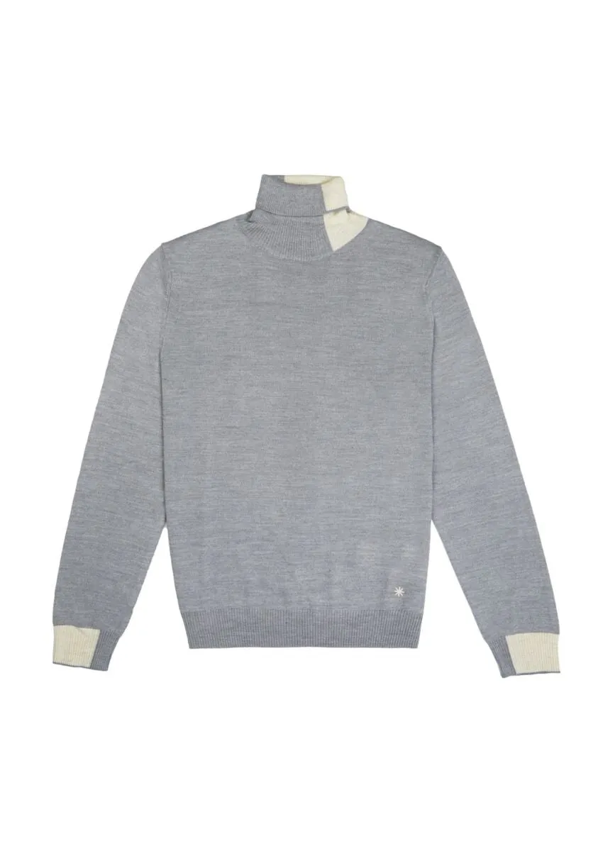 Merino Raglan Mockneck Sweater