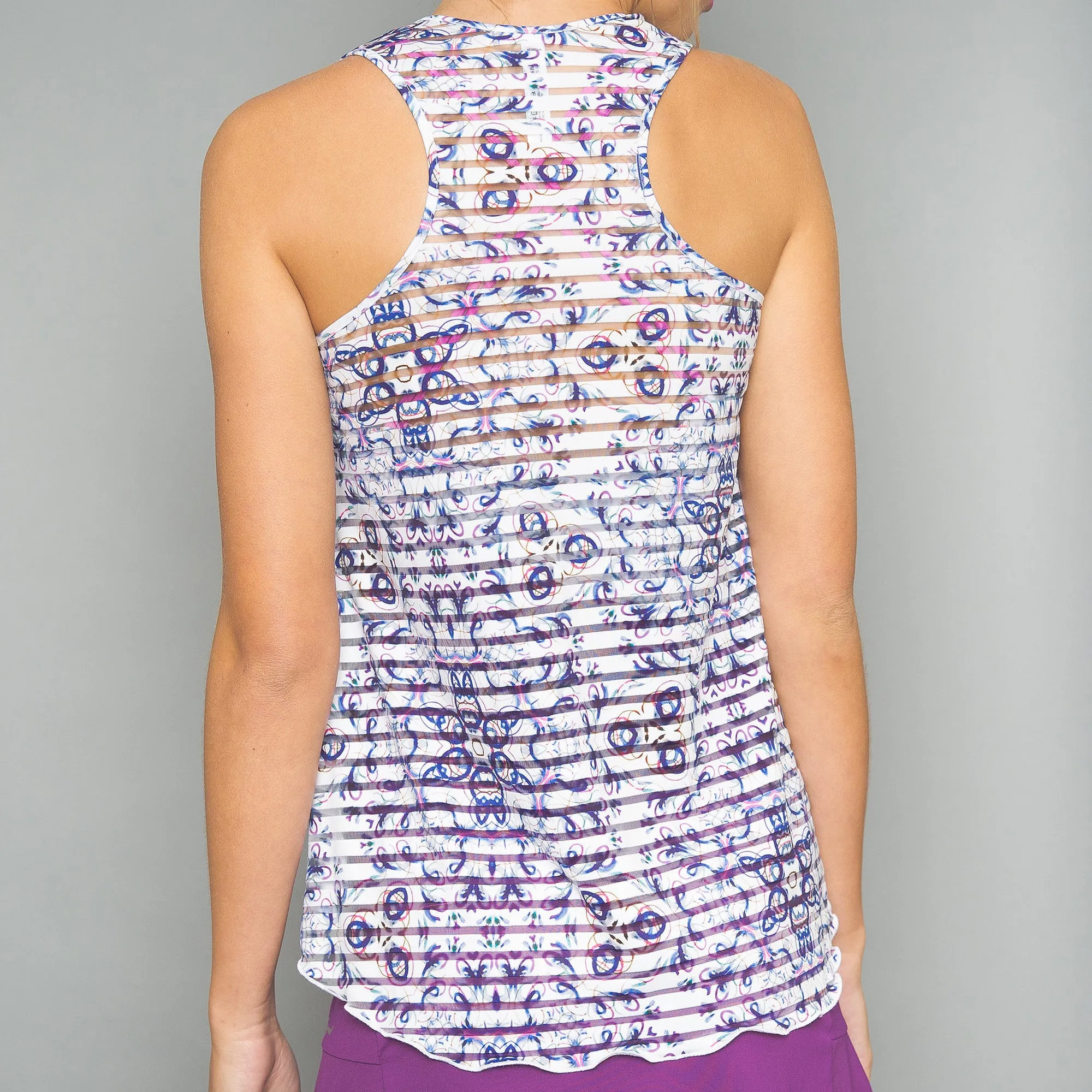 Mosaic Sheer Layer Top