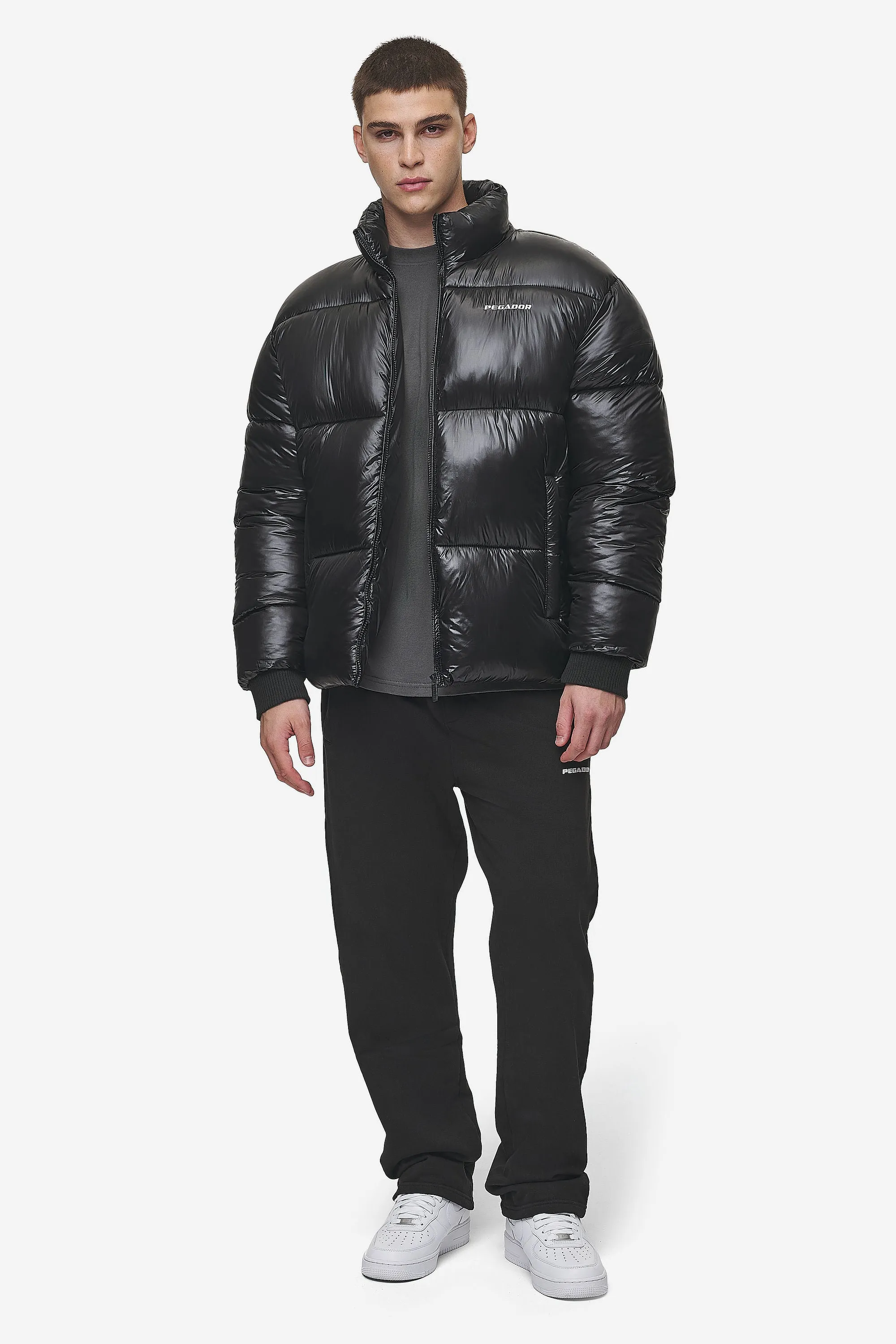 Solin Light Glossy Puffer Jacket Black
