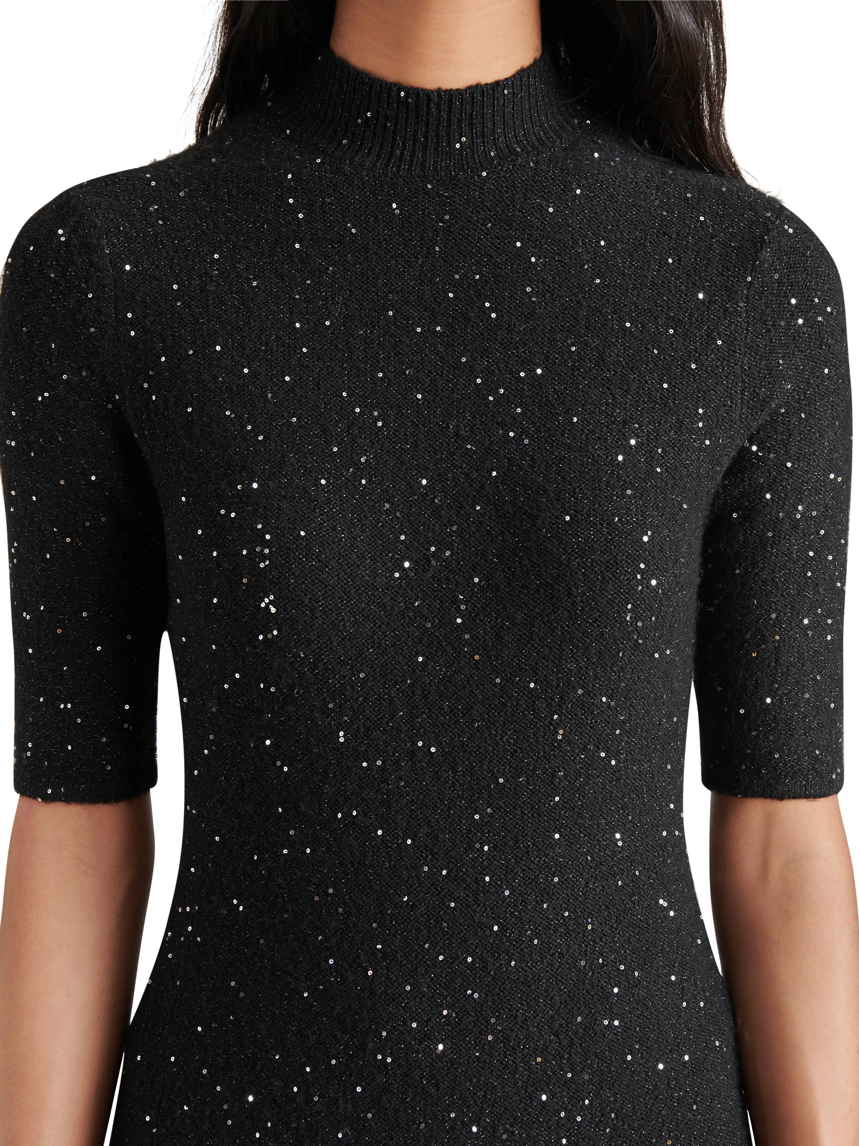 STE Pernille Black Midi Dress