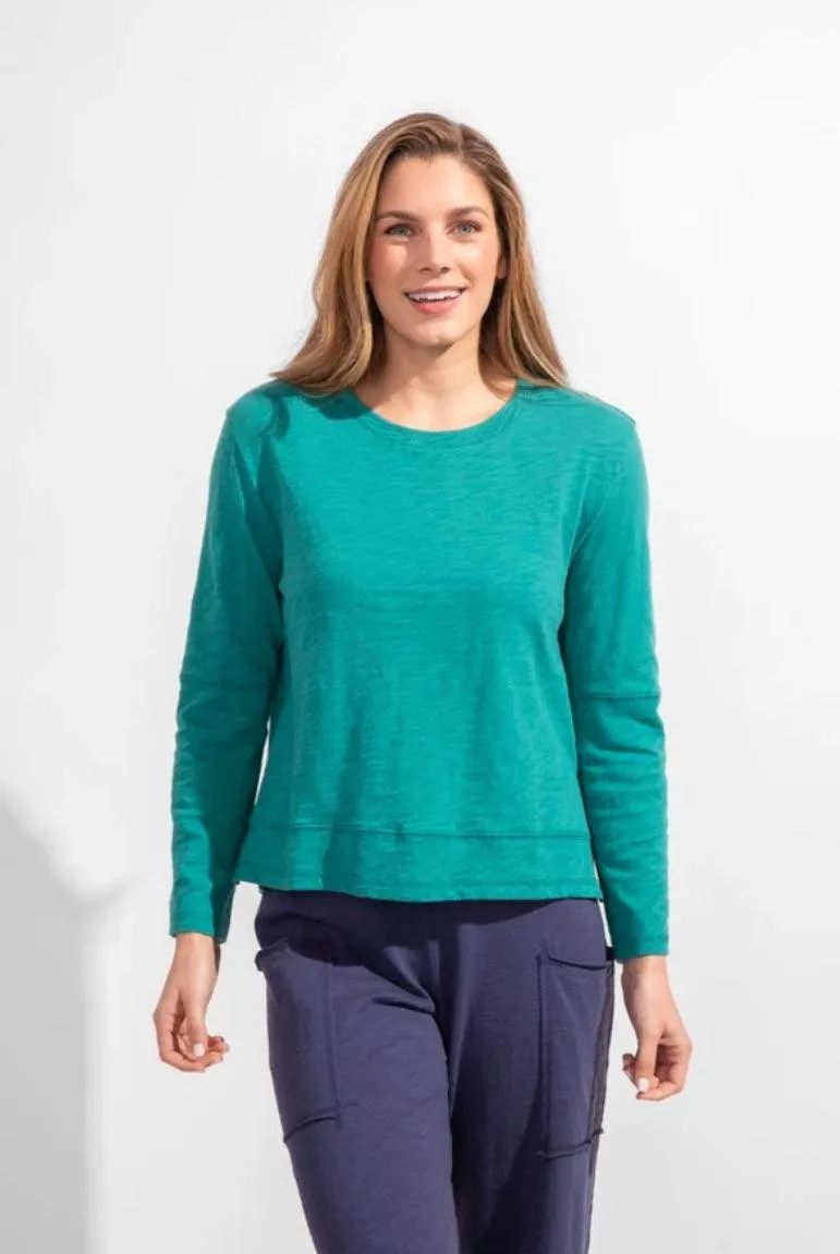 Step Hem Boxy Tee Long Sleeve by Escape by Habitat 10024