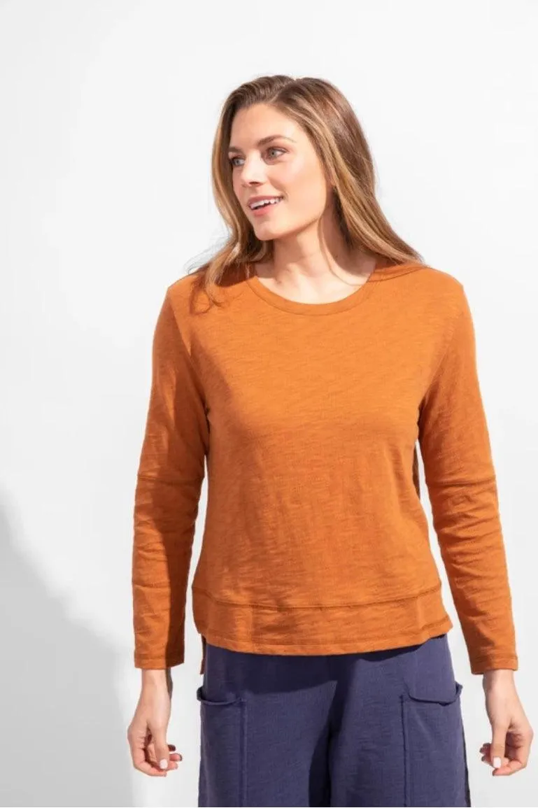 Step Hem Boxy Tee Long Sleeve by Escape by Habitat 10024