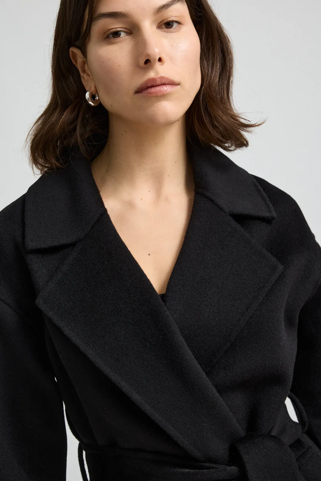 WRAP WOOL COAT
