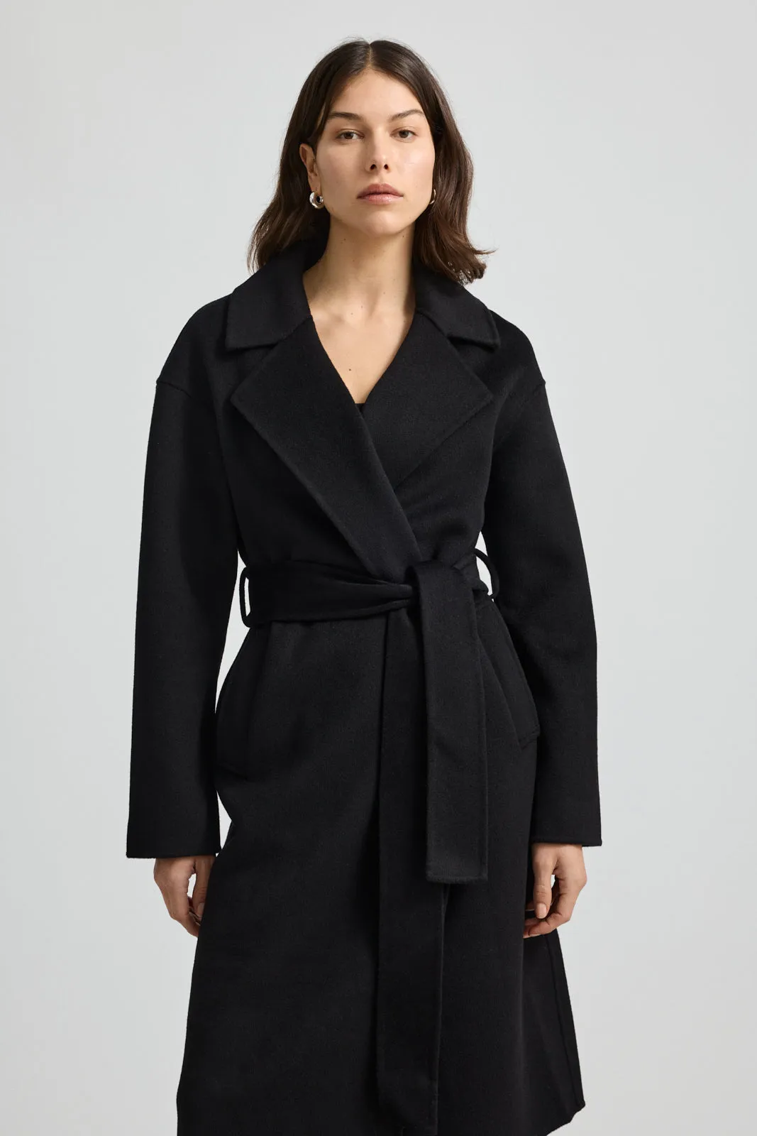 WRAP WOOL COAT